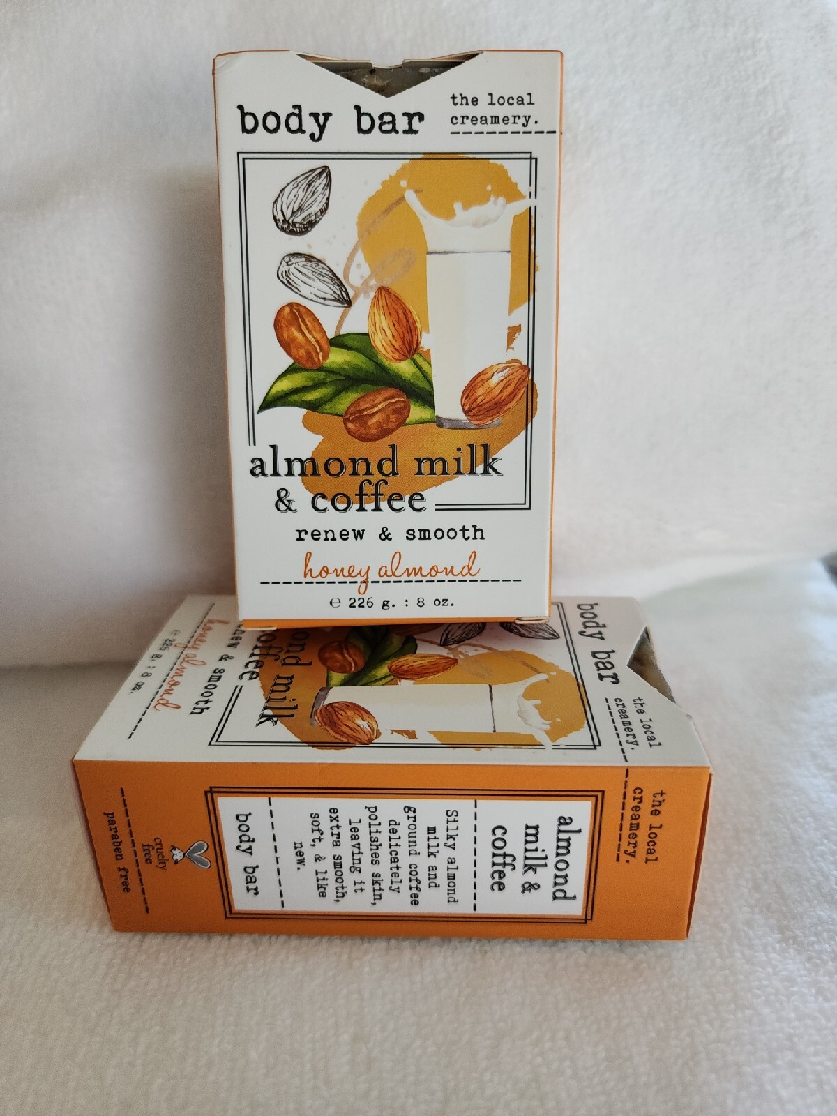 Local Creamery Body Bar ALMOND MILK & COFFEE With Body Polishing Coffee Grounds