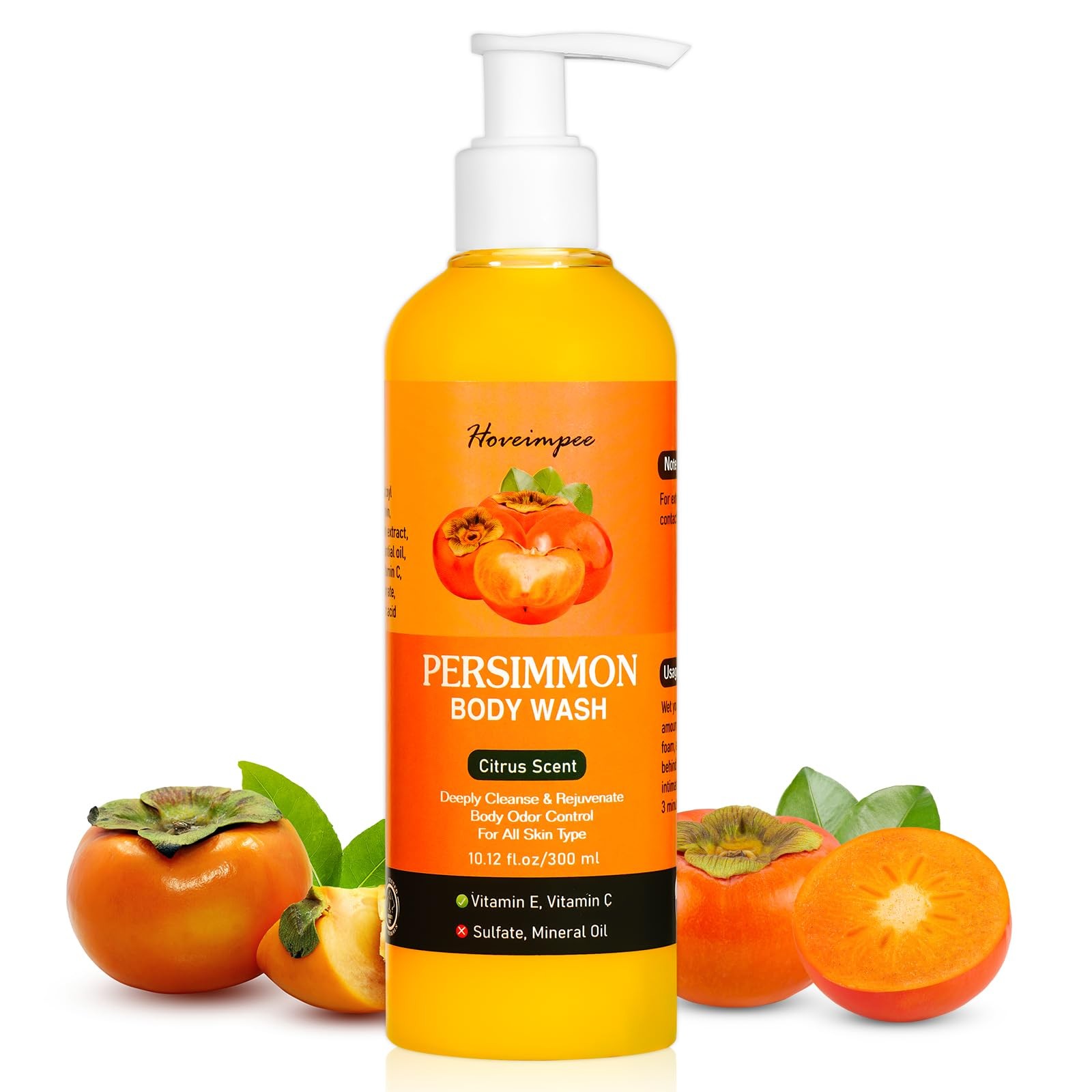 Persimmon Soap Body Odor Eliminator for Women Men, Nonenal Soap Purify Strong…