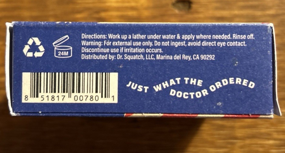 New! Lot Of 10 Dr. Squatch FREEDOM FRESH Limited Edition Soap Bar 5oz Each