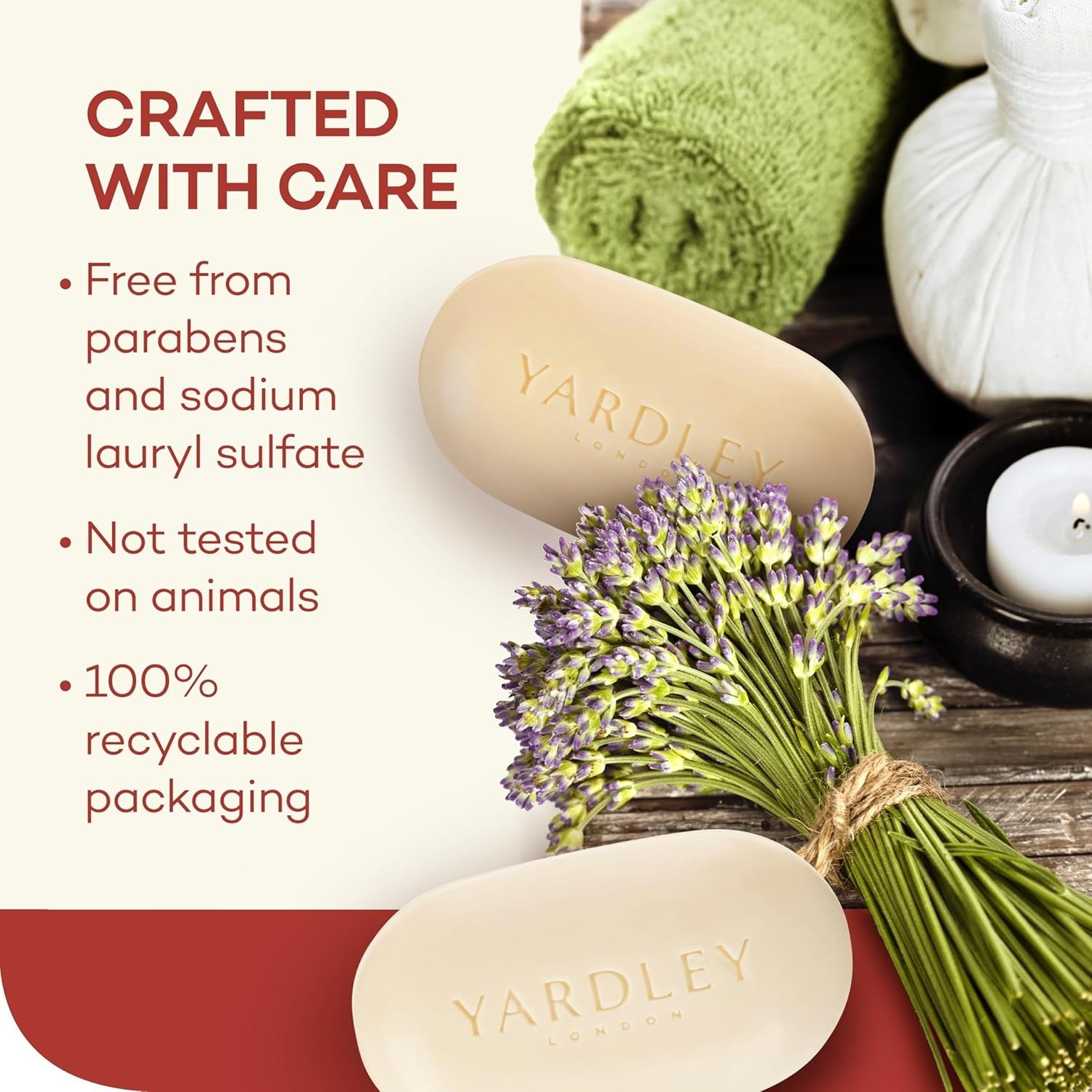 Nourishing Bath Soap Bar Cocoa Butter, Helps Soften Dry Skin with Pure Cocoa But