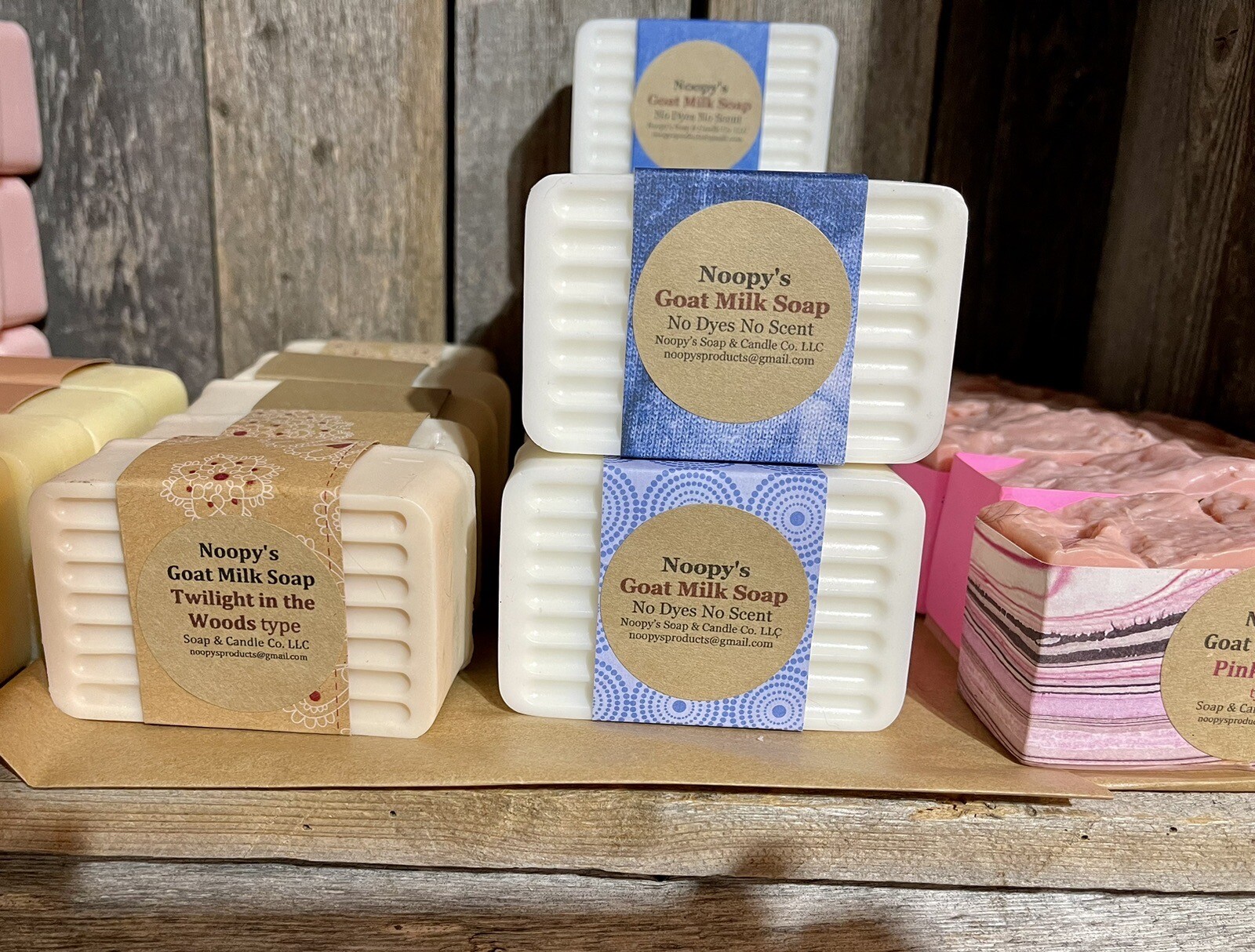 2 Big Bars Goat Milk Soap w/ Emollients PREMIUM Softens Skin Unscented Noopy’s