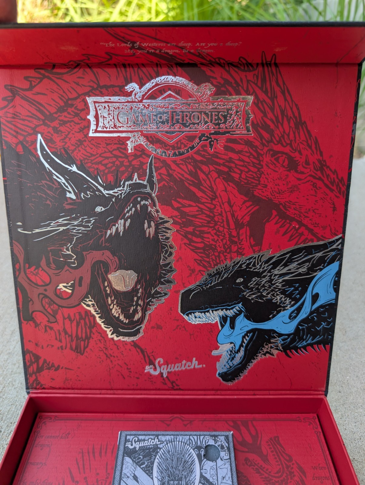 Dr. Squatch Game of Thrones Limited Edition Soap Box Set Of 3 Collection, New