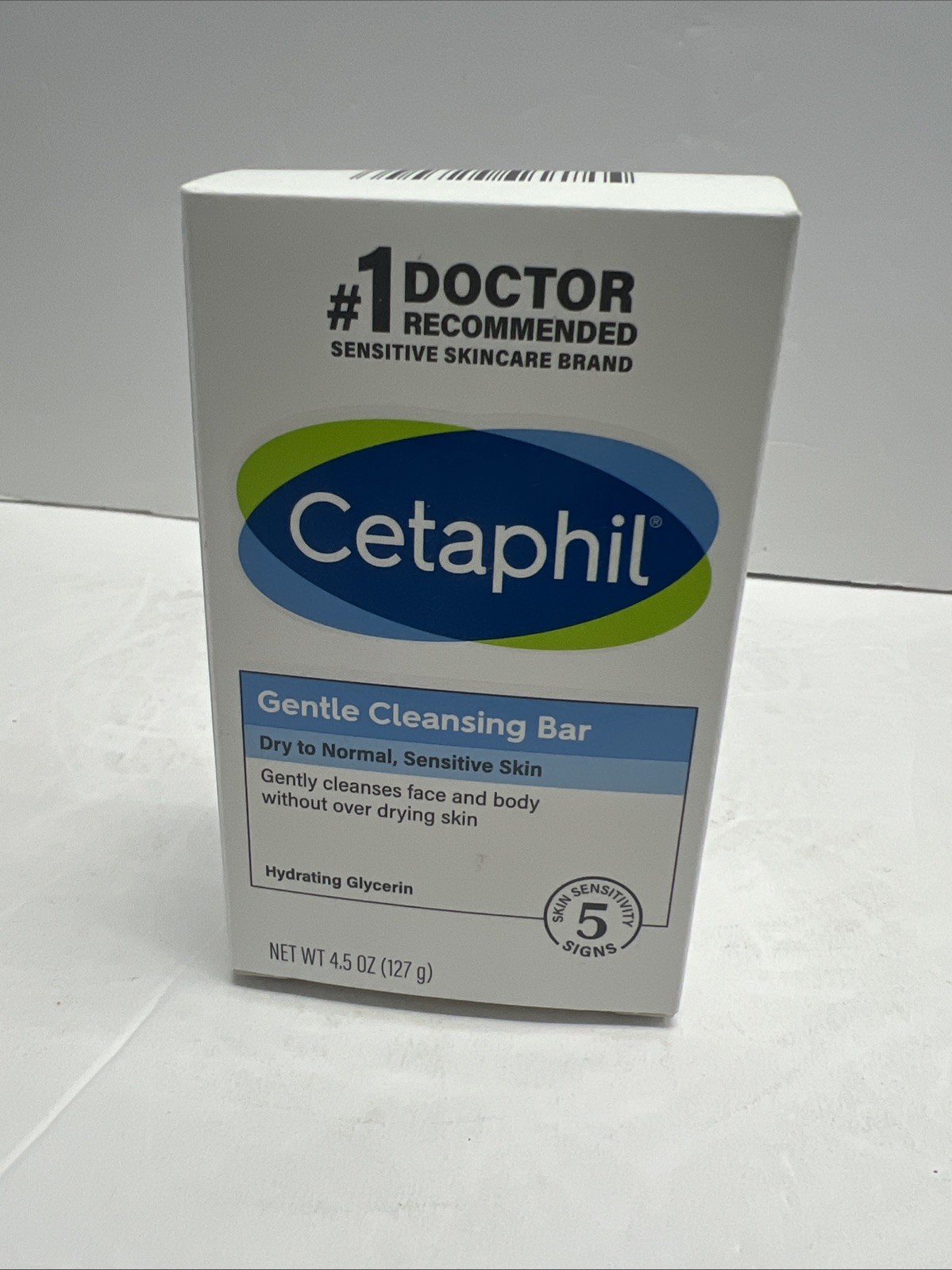 Cetaphil Gentle Cleansing Bar Soap, 4.5 Oz, Dry to Normal/Sensitive, Pack of 2