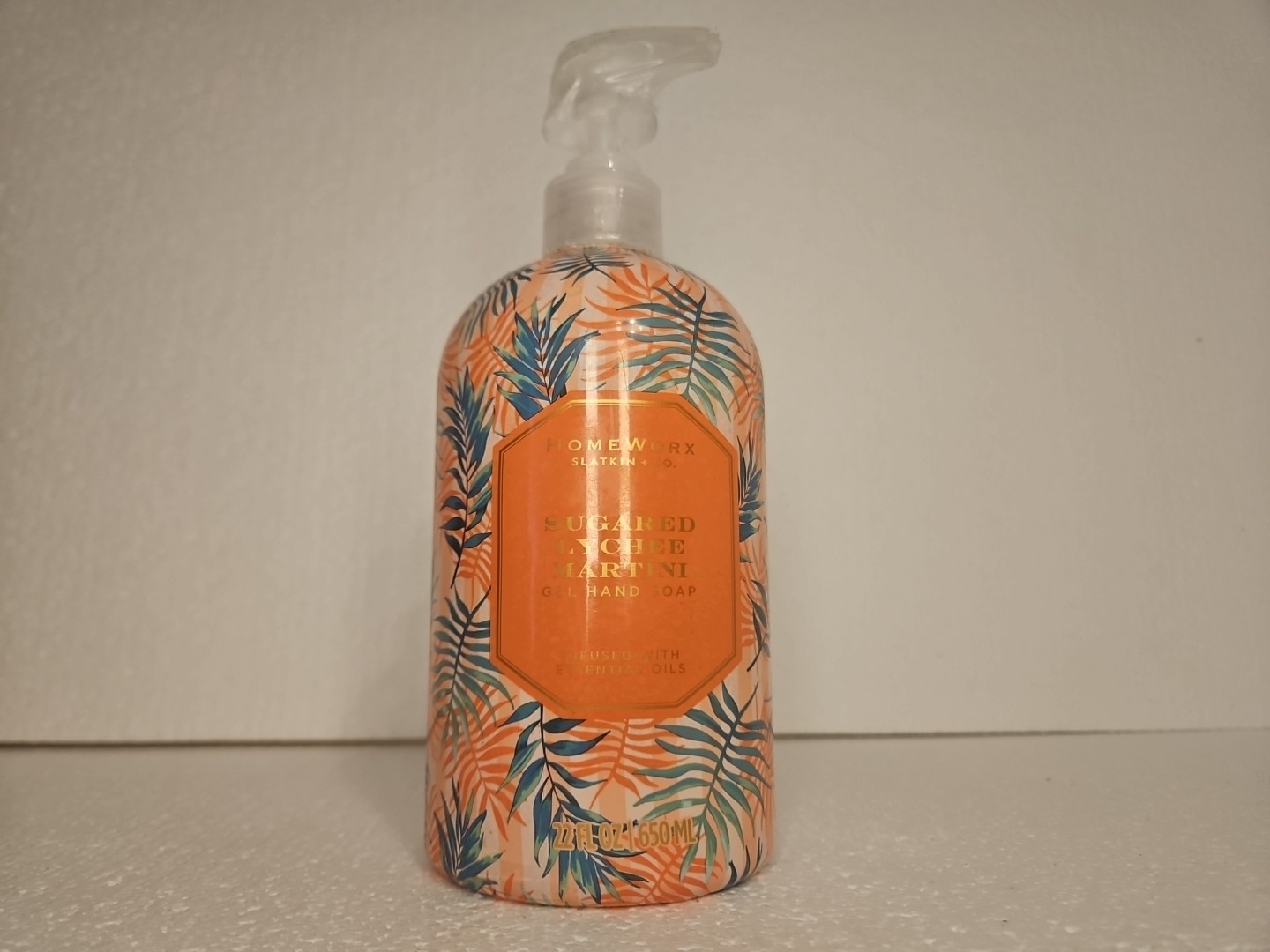Homeworx Slatin & Co Sugared Lychee Martini Gel Hand Soap 22 fl oz Sealed