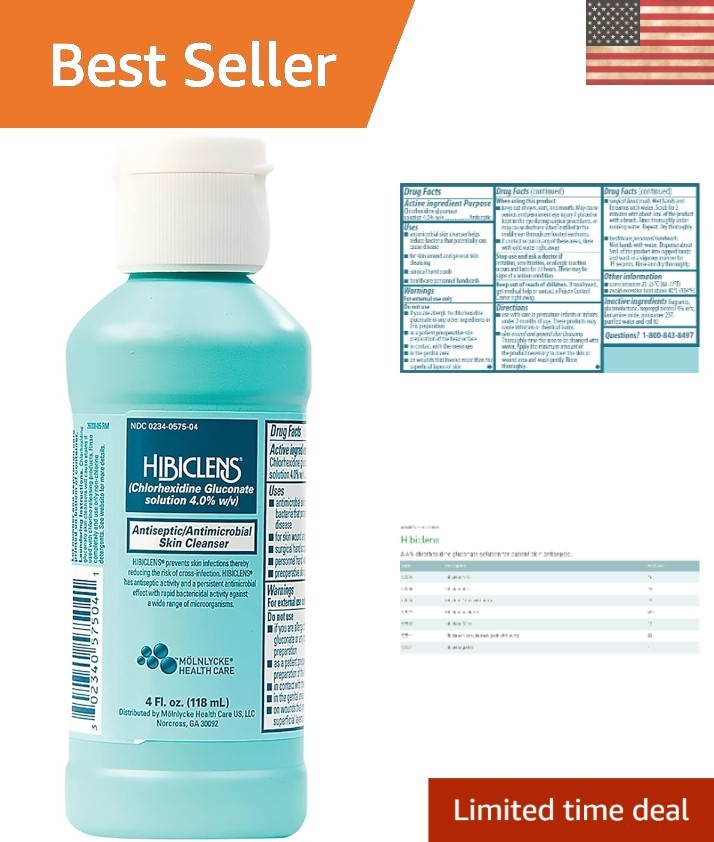 4 oz Antiseptic Skin Cleanser with 4% CHG – Trusted by Healthcare Professionals