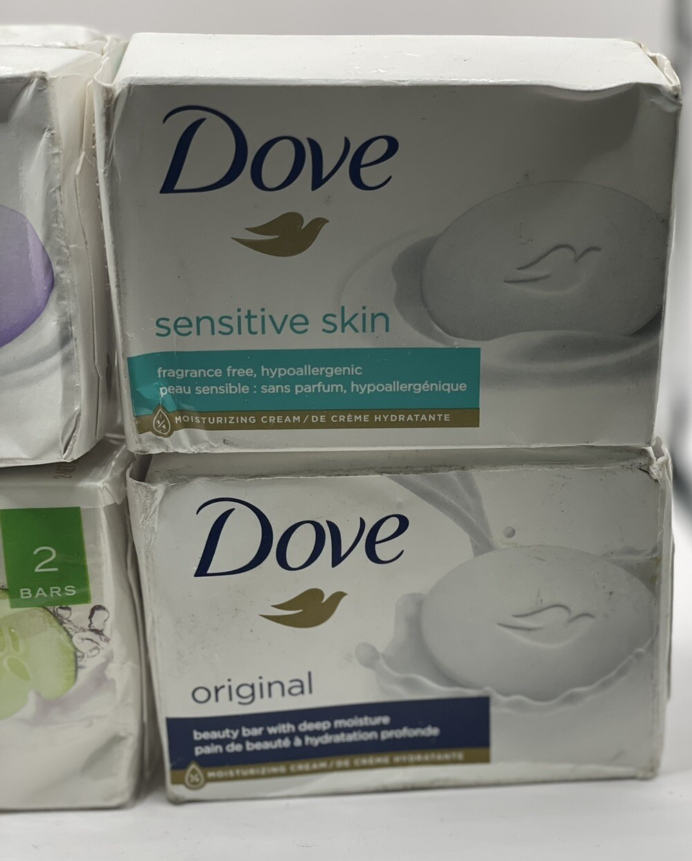 8-PACK DOVE Mixed Lot 1/4 Moisturizing Cream Beauty Bar Soap NEW/Sealed