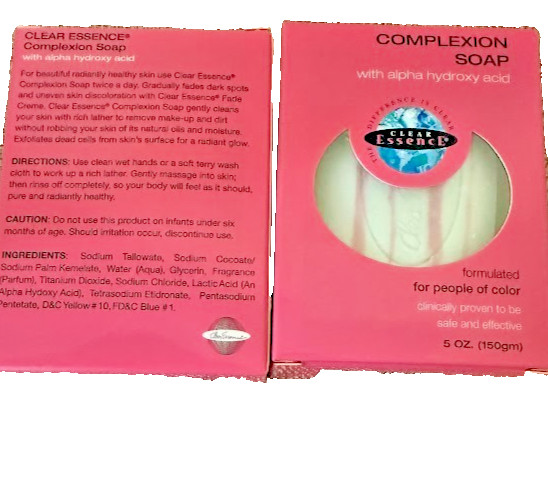 CLEAR ESSENCE COMPLEXION SOAP WITH AHA 5 fl. oz/150gm (pack of 2)