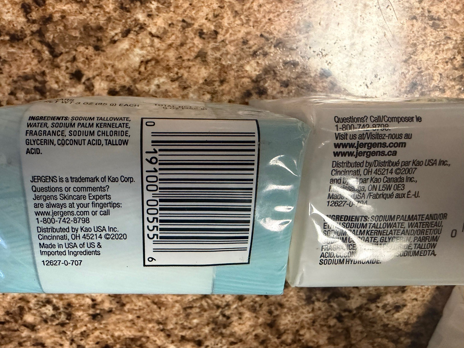 Jergens Mild Soap 3.5oz Bath Bar Soap (20 Bars Total) New Discontinued