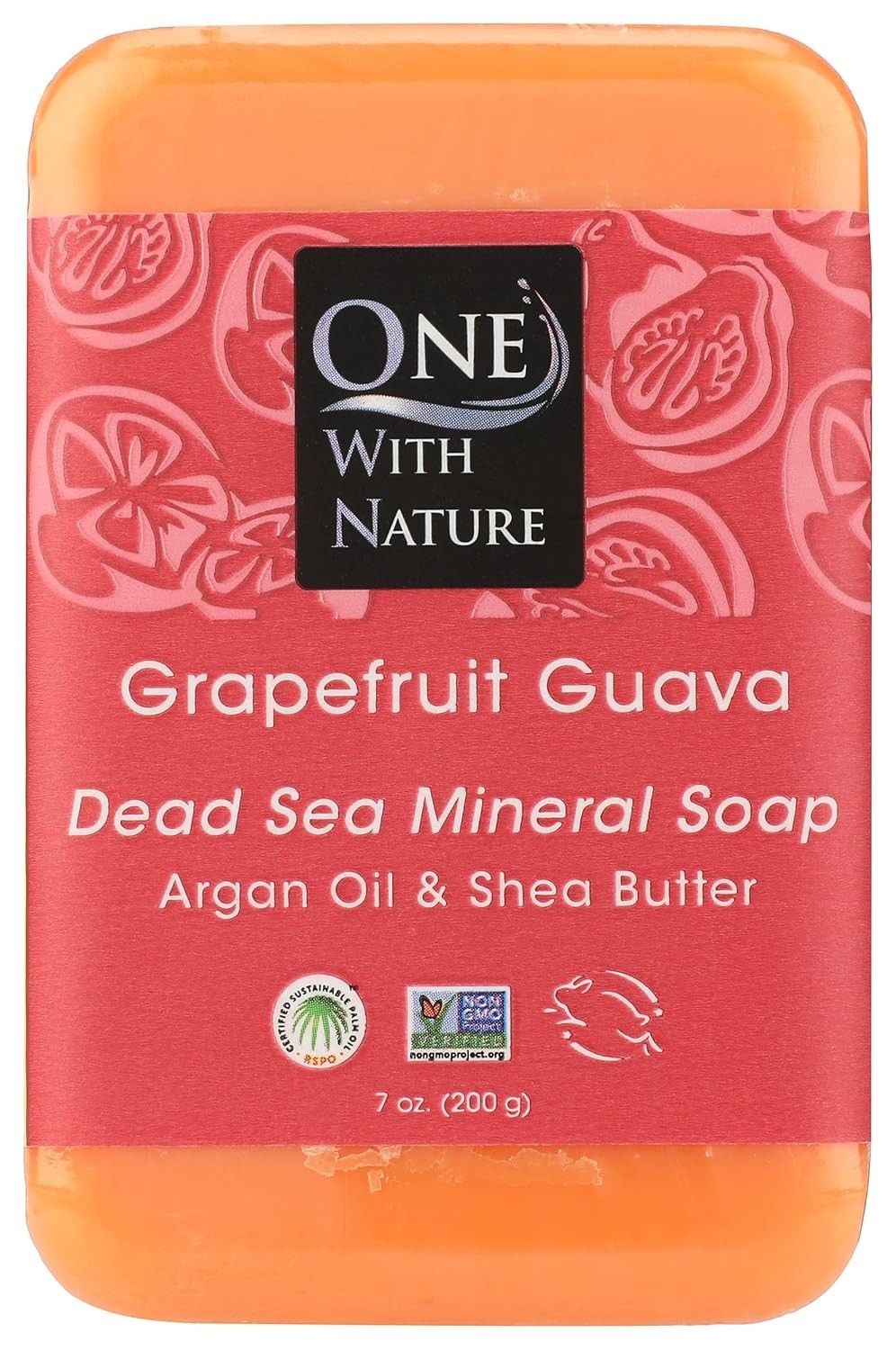 One With Nature, Dead Sea Mineral Soap, Grapefruit Guava, 7 oz