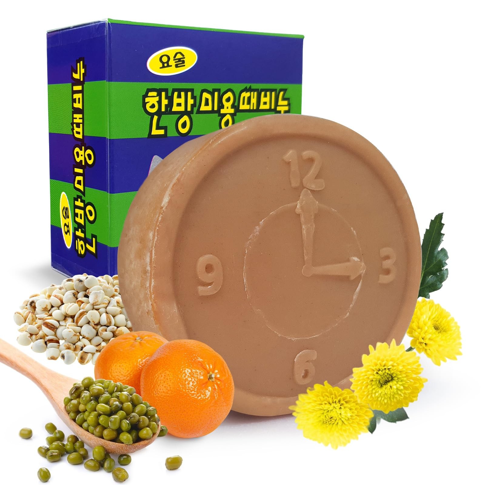 Korean Scrub Exfoliating Soap 85g (3oz) | Refreshing Cleanser Herbs Ddae Soap…