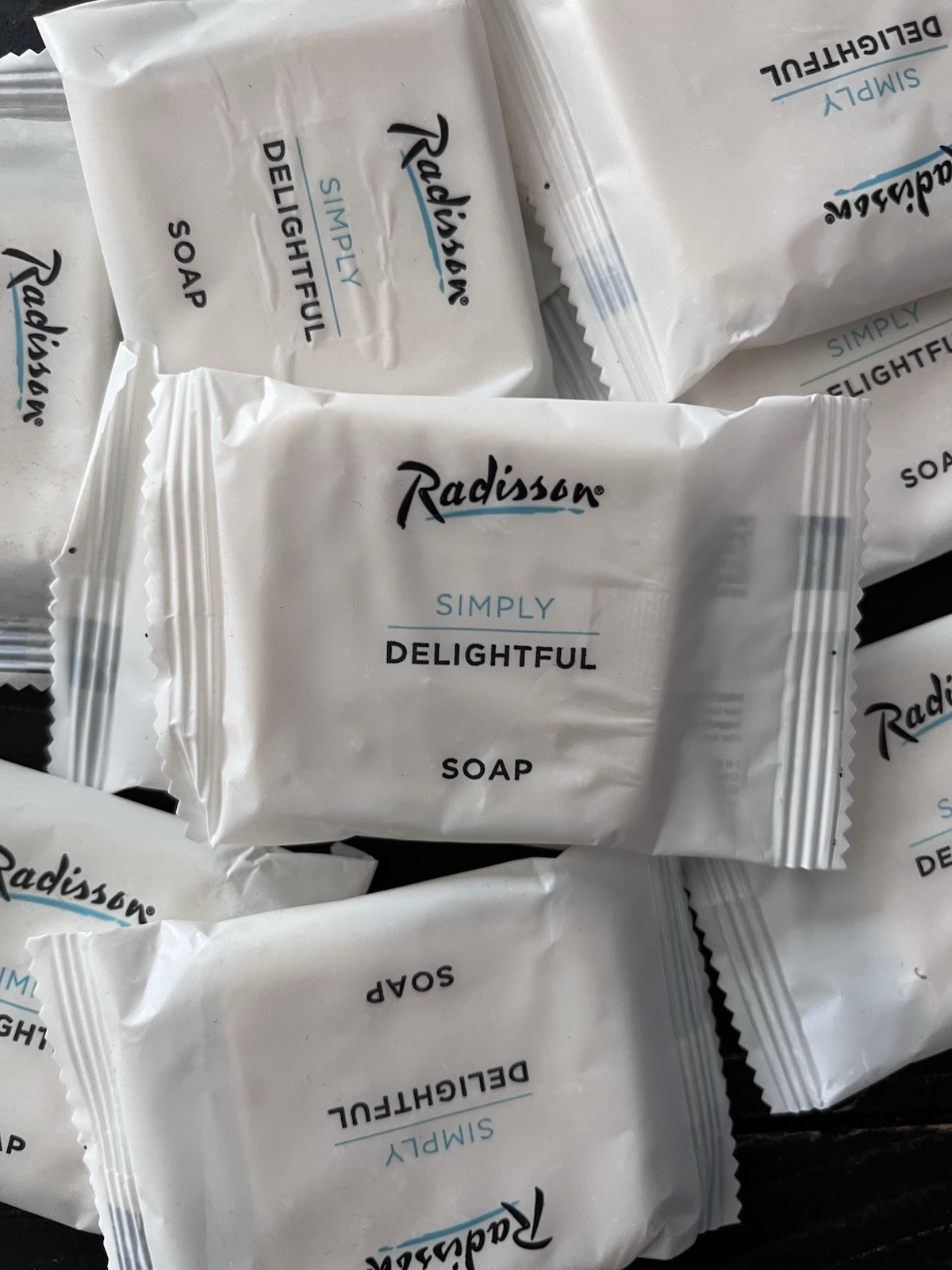 20 Bars Radisson Inn Simply Delightful Soap Bars. Travel Size. 0.88 oz Each.