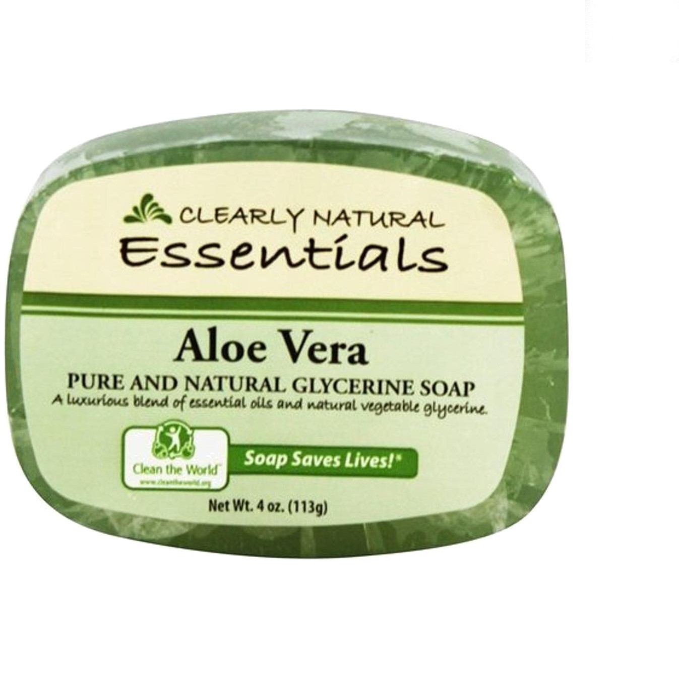 Essentials Pure Aloe Vera Soap 4 oz – Gentle Glycerine Formula for Adults