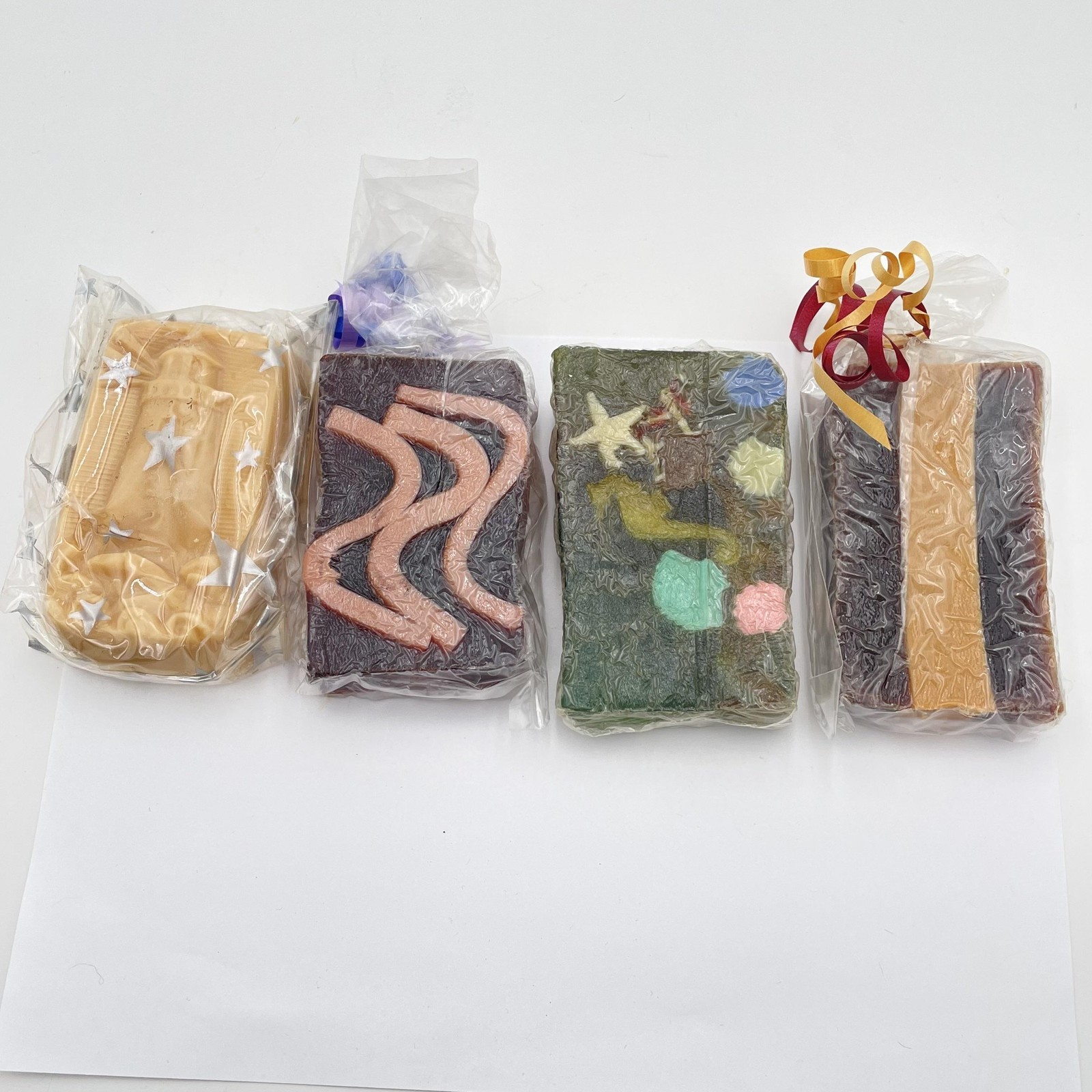 Handmade Soap Lot 4 Bars Soaps N Such Marine Life Cool Water Oatmeal Honey