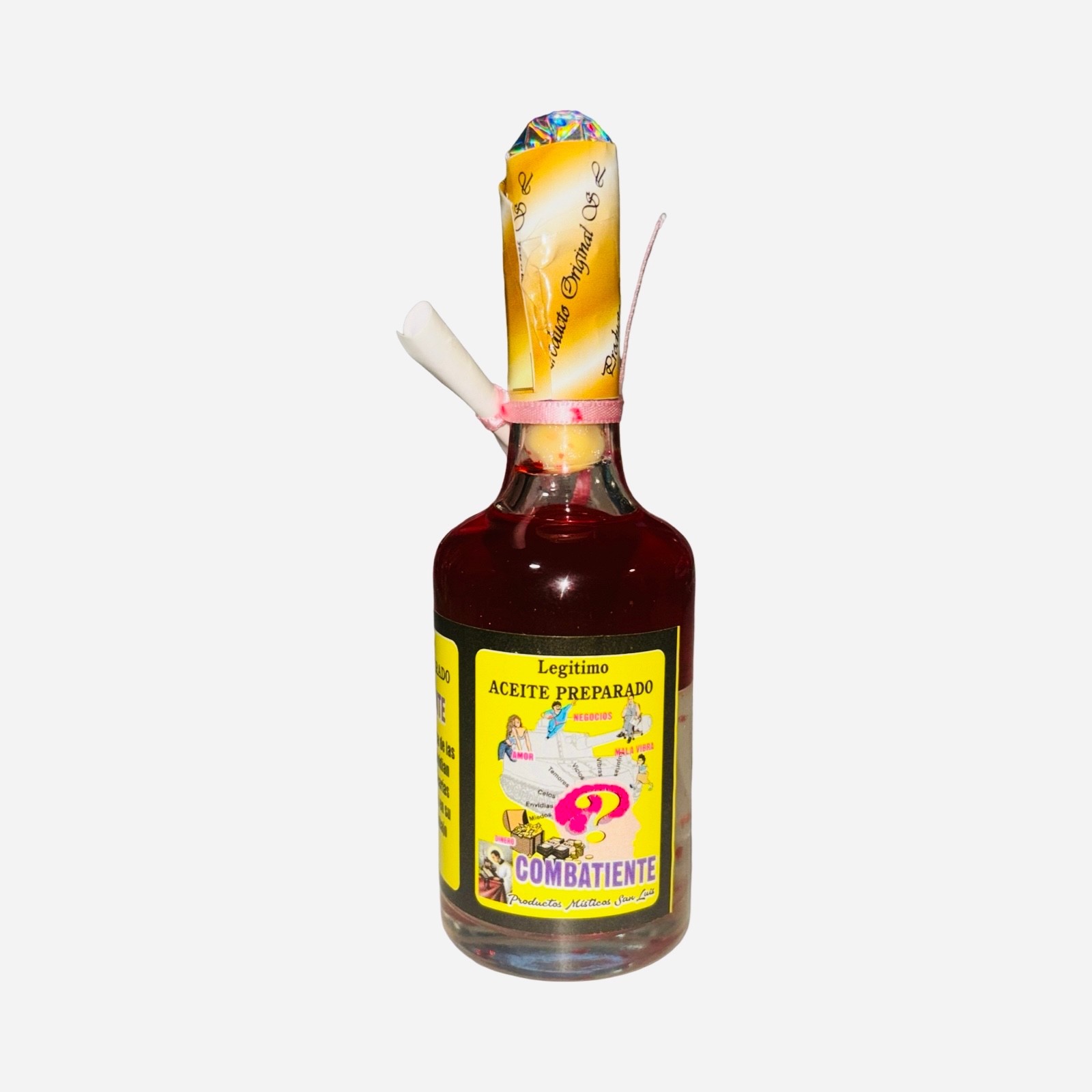 COMBATIENTE Aceite Preparado Para Proteccion de Envidia Hechizos y Enemigos