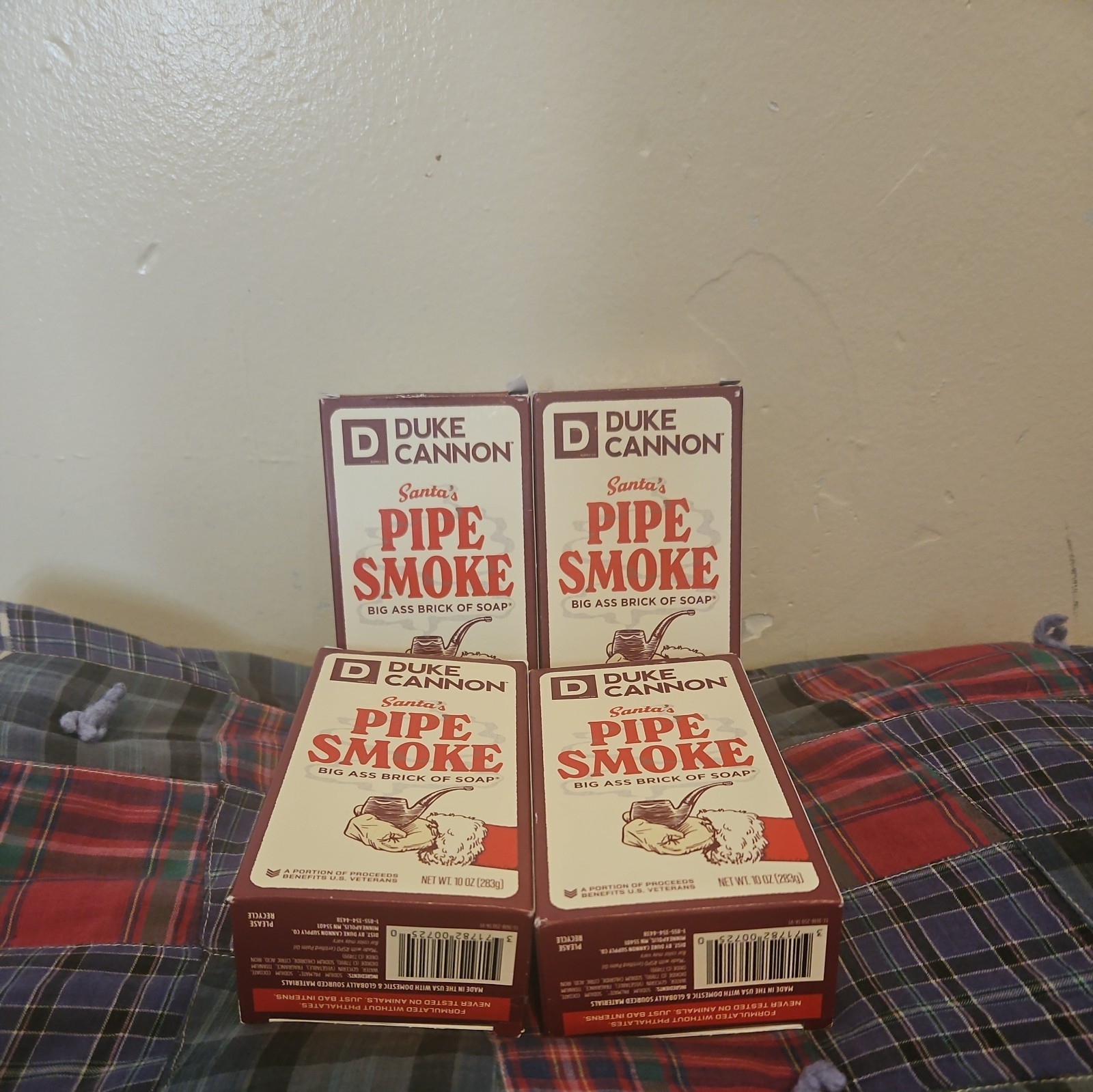4 Duke Cannon Santa’s Pipe Smoke Big Ass Brick of Bar Soap LIMITED EDITION 10 OZ