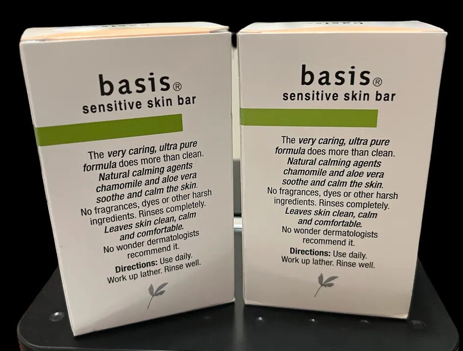Basis SENSITIVE Skin Bar Cleanse + Soothe 4oz Bar (2 pack)