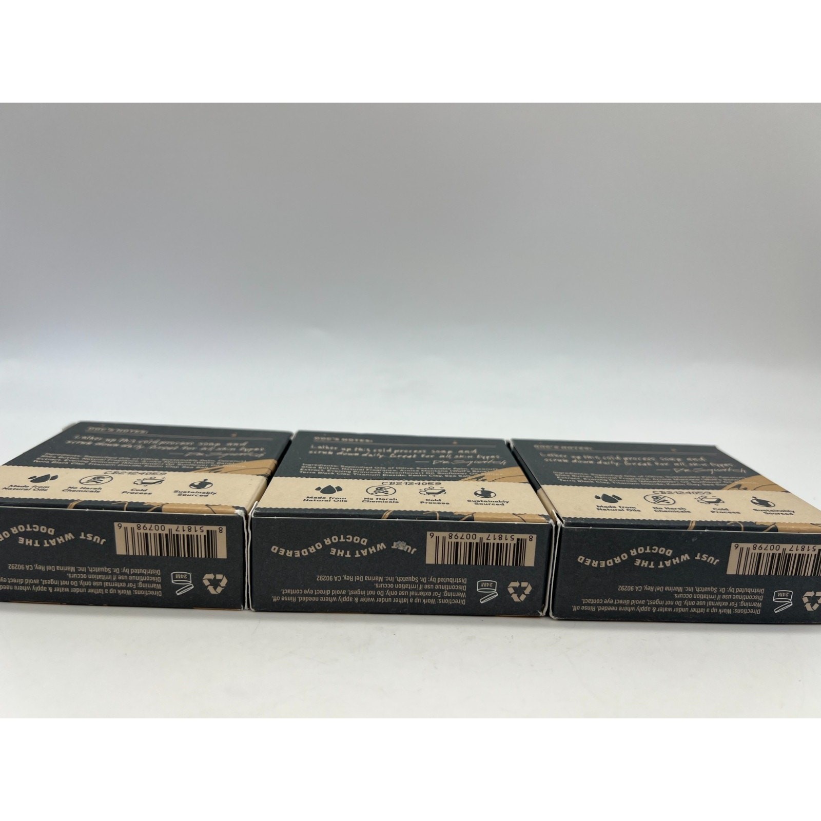 Dr. Squatch Moon Rock Galaxy Edition Men’s Soap Lot of 3.