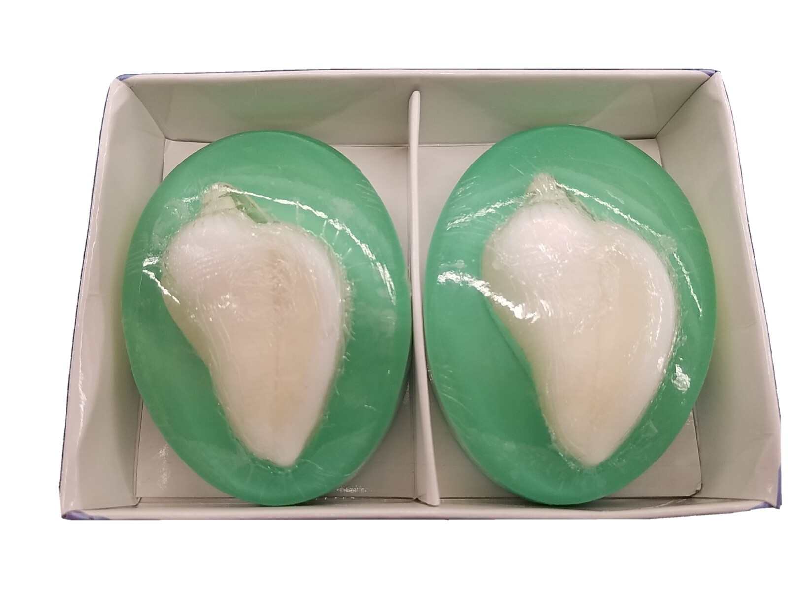 2PC Decorative Dermatologically Tested Taymor Soap Collection Clear Shell Soaps