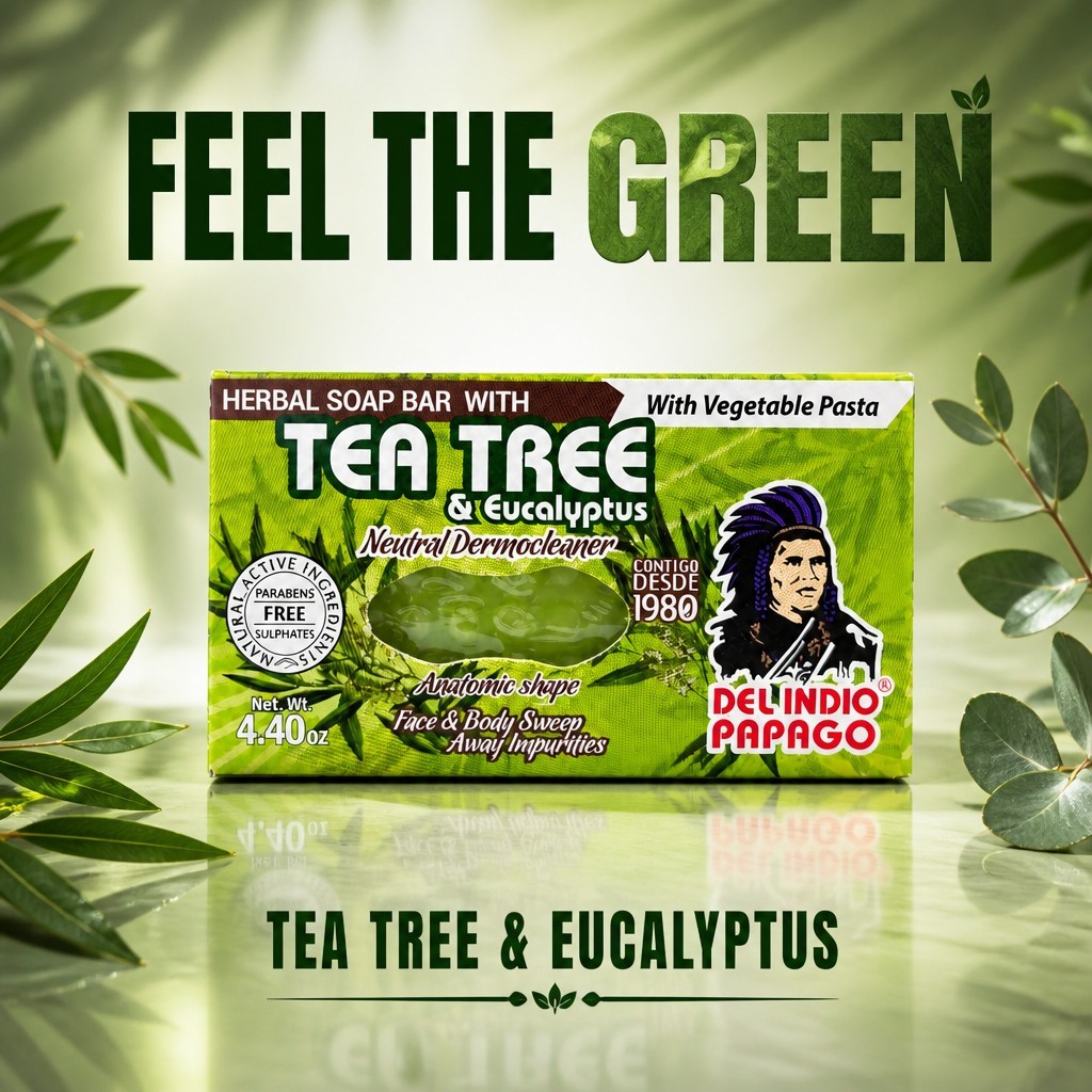 Herbal Soap With Tea Tree & Eucalyptus Del Indio Papago