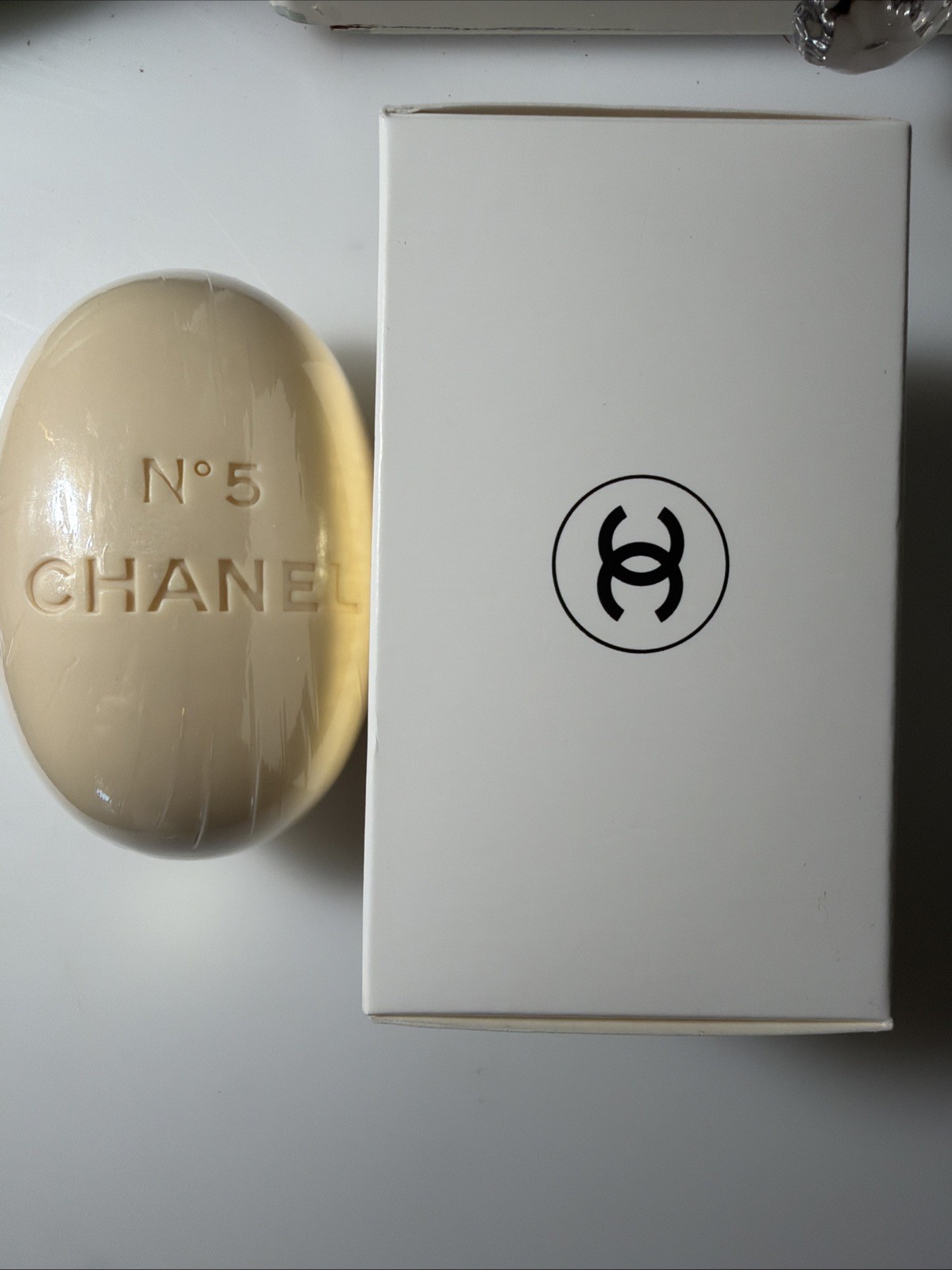 Vintage Chanel No 5 Savon Perfumed Bath Soap 5.3 oz 150g Cake Box NEW! Open Box