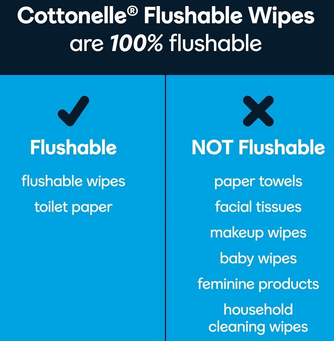 Cottonelle Flushable Wipes (504 ct.) Mega Value Free And Fast Shipping