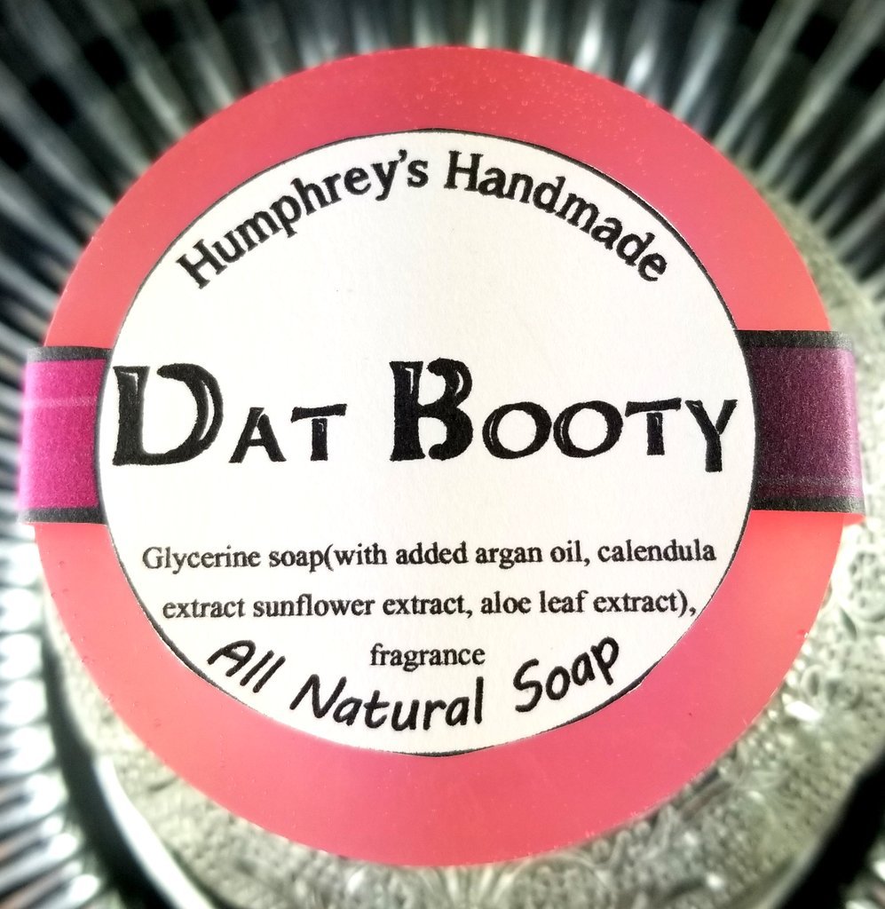 DAT BOOTY Womens Shave & Shampoo Soap Round Bar Argan Oil Juicy Couture