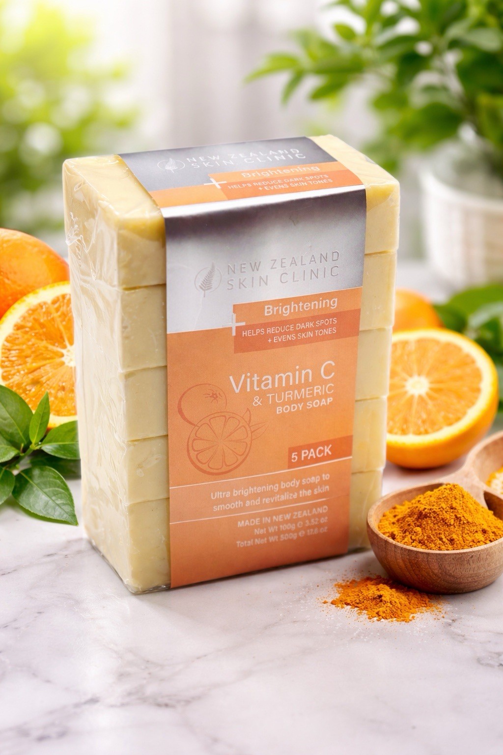 New Zealand Skin Clinic Brightening Vitamin C & Turmeric Body Soap 5