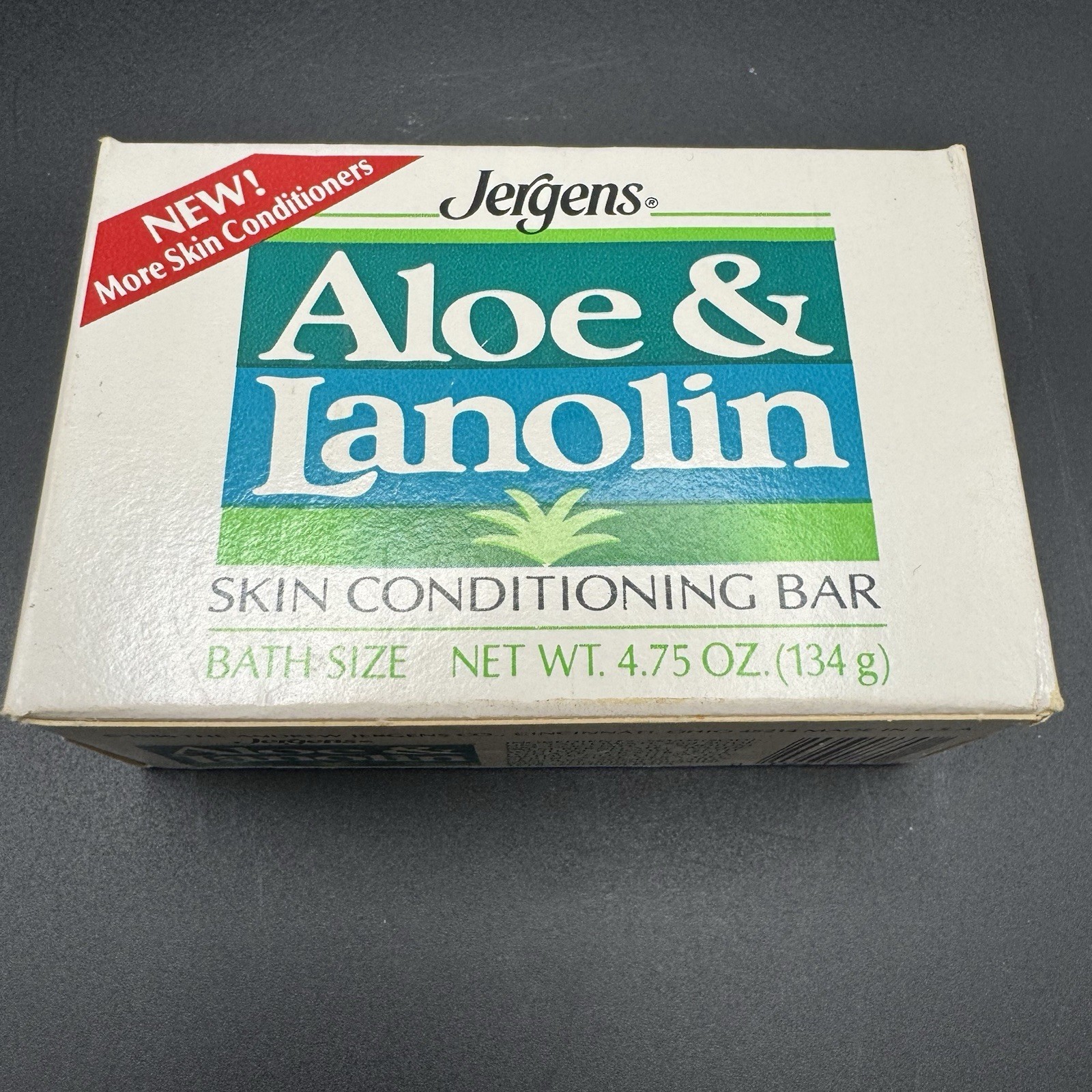 Jergens Aloe & Lanolin Skin Conditioning Bar 4.75 Vintage Old Stock