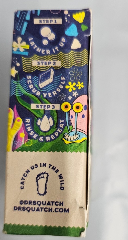 Dr. Squatch Nautical Nonsense Spongebob Bar Soap Limited Edition