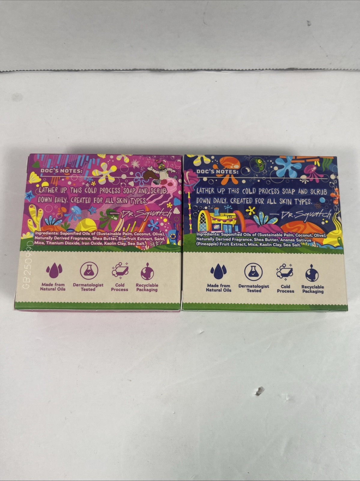 Dr. Squatch Mens Limited Edition SPONGEBOB SQUAREPANTS PATRICK Natural Soap Bars