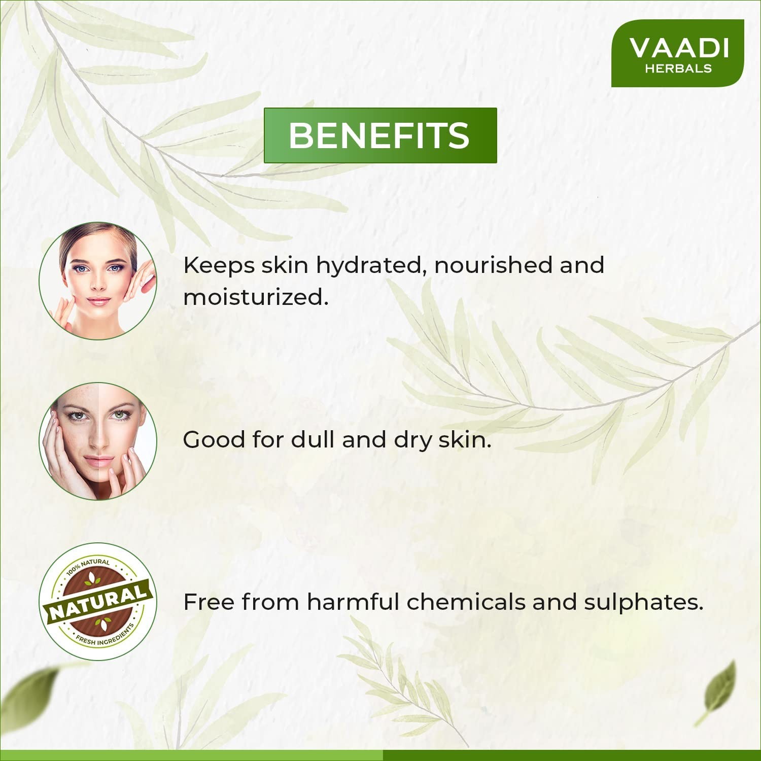 Vaadi Herbals Fresh Papaya Soap 75 gm – (Pack of 6) – Natural Skin Brightening