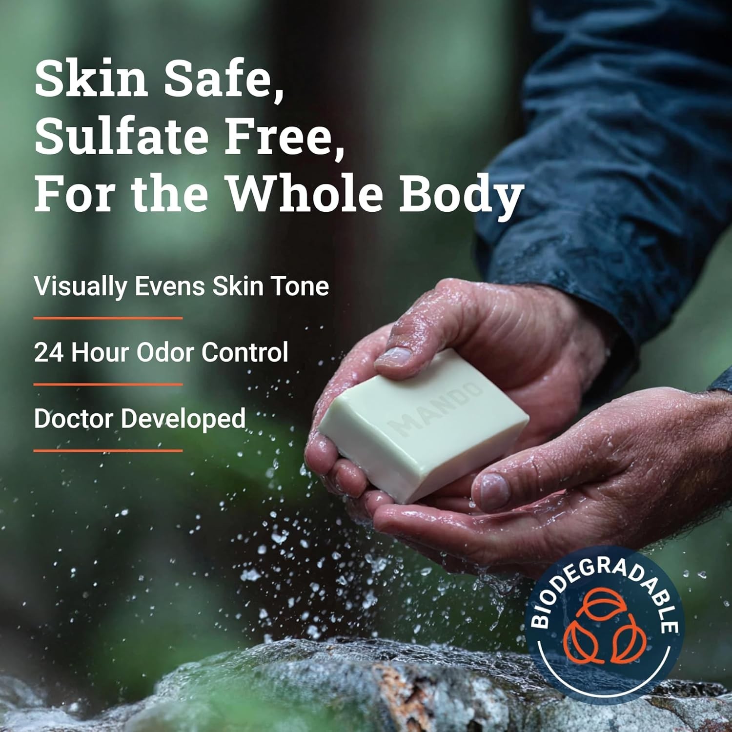 Moisturizing Acidified Cleansing Bar – Superior Odor Control for Sensitive Skin