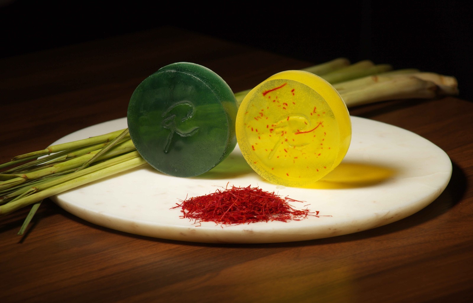 Handcrafted Soap 2-Pack Variety Set | Lemongrass & Unscented Saffron Bar Soap |