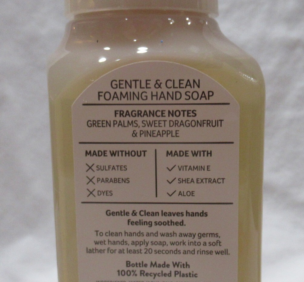 Bath & Body Works G&C Foaming Hand Soap Set Lot of 2 DRAGONFRUIT & PALM LEAVES