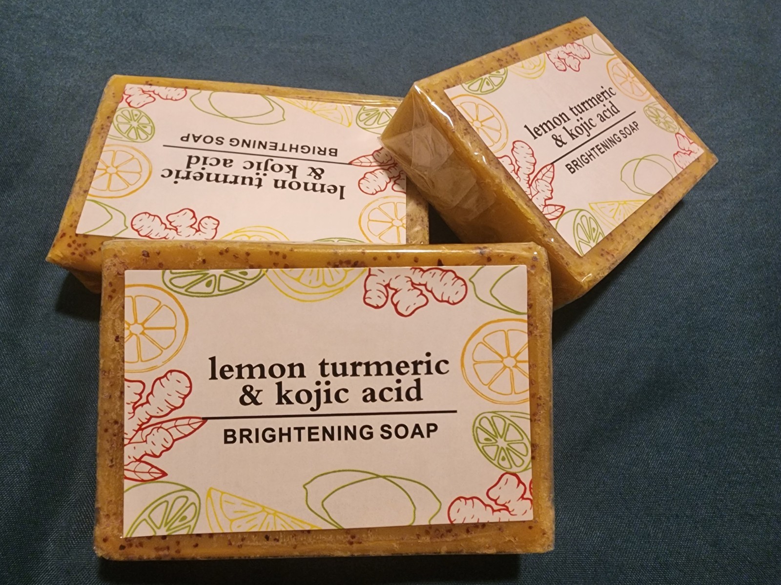 D.ring Lemon Turmeric Kojic Acid Brightening Soap Multipack 100g Face/Body
