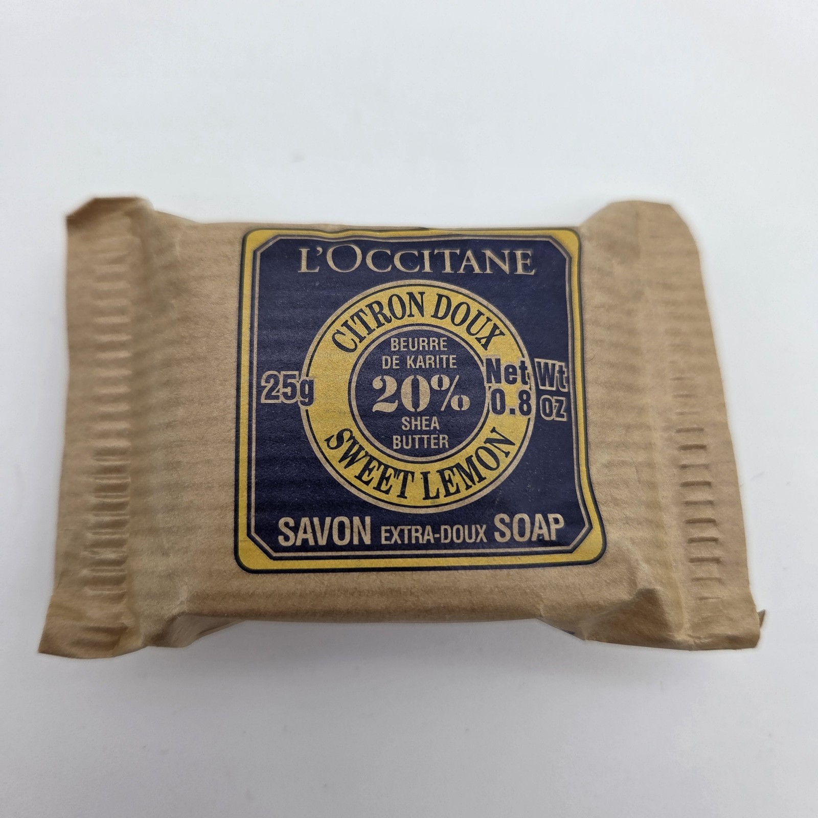 L’Occitane .8oz Mini Soap Bars Shea Butter Milk Lemon Verbena Lavender Lot of 6
