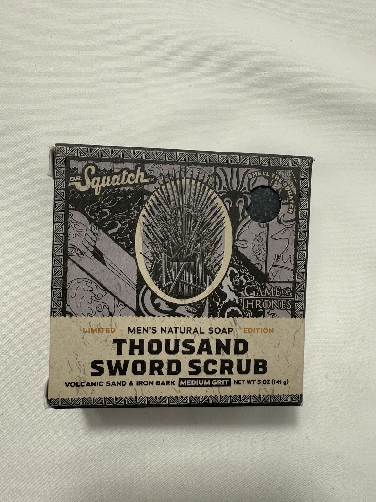 DR. SQUATCH Men’s All Natural Bar Soap – Thousand Sword Scrub – 5oz (NEW)