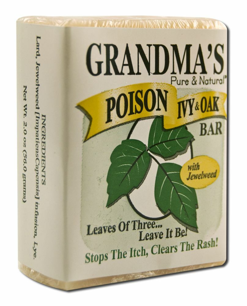 Grandma’s Natural Poison Ivy Oak Bar Lye Soap Jewel Weed Handmade 2oz