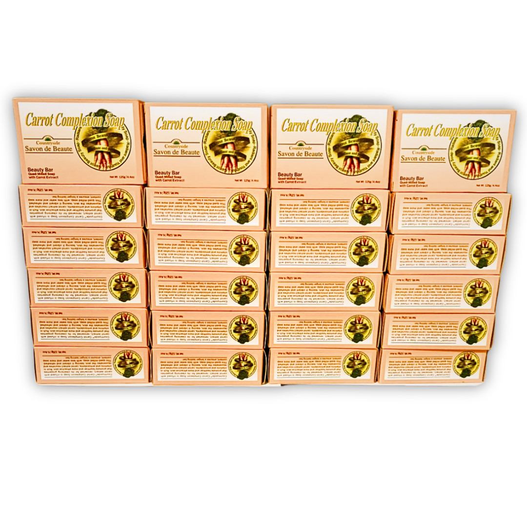 Carrot Complexion Soap Skin Cleansing Beauty Care 24 Bars 4.4 oz