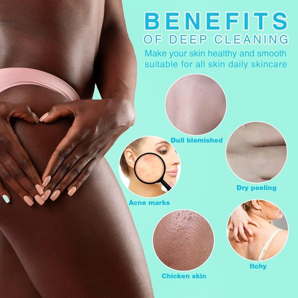 African Exfoliating Net Sponge Long Bath Shower Body Scrubber Back Scrub Skin