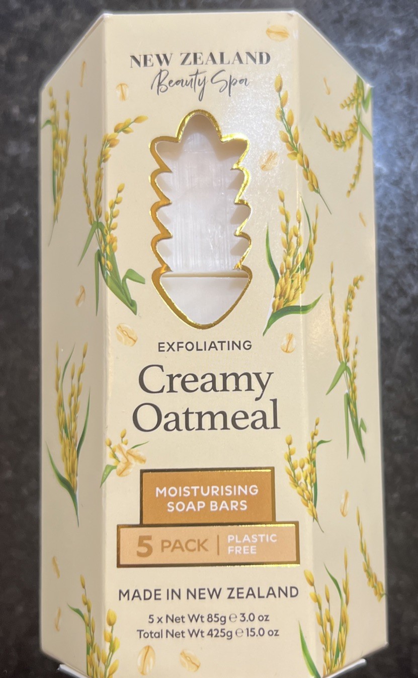 New Zealand Beauty Spa Exfoliating Creamy Oatmeal Soap Bars 5 Pack