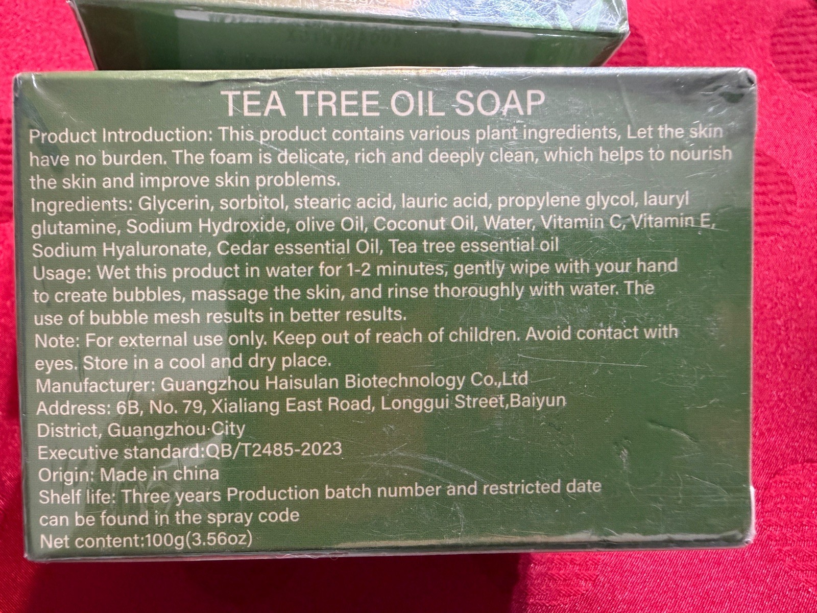 4 Bar Soaps Tea Tree Soap, Purifying Body Soap Bar W/ Tea Tree Oil & Coconut Oil