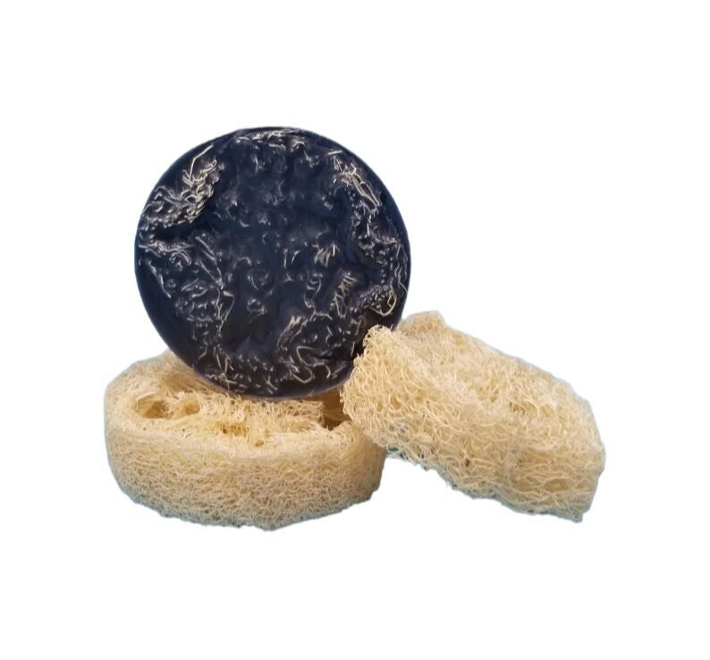 Feet Softening Soap Loofah Charcoal Detox Luffa Soap Handmade Soap with Loofah