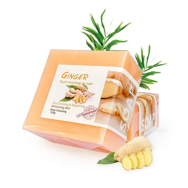 2pcs Ginger Soap Bar, Darkspots Face and Body Soap, 100g [USA Stock]