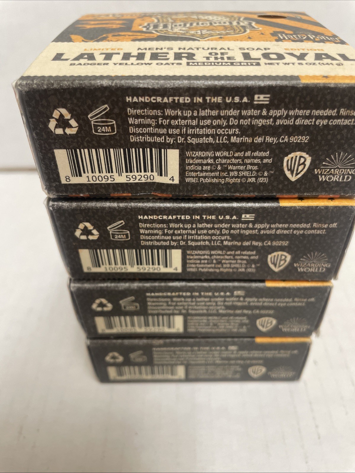 4x Dr. Squatch Harry Potter Hufflepuff Lather of the Loyal Limted Edit
