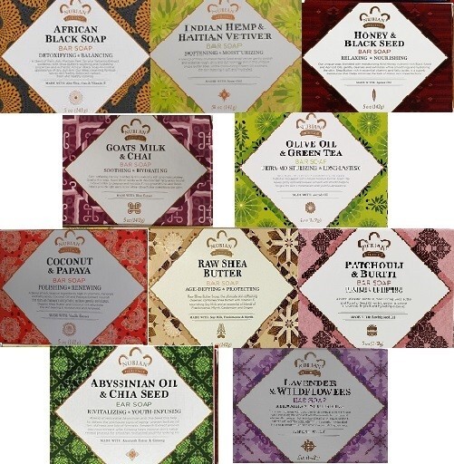 Nubian Heritage 10 Pack Gift Set -100% Vegetable Based
