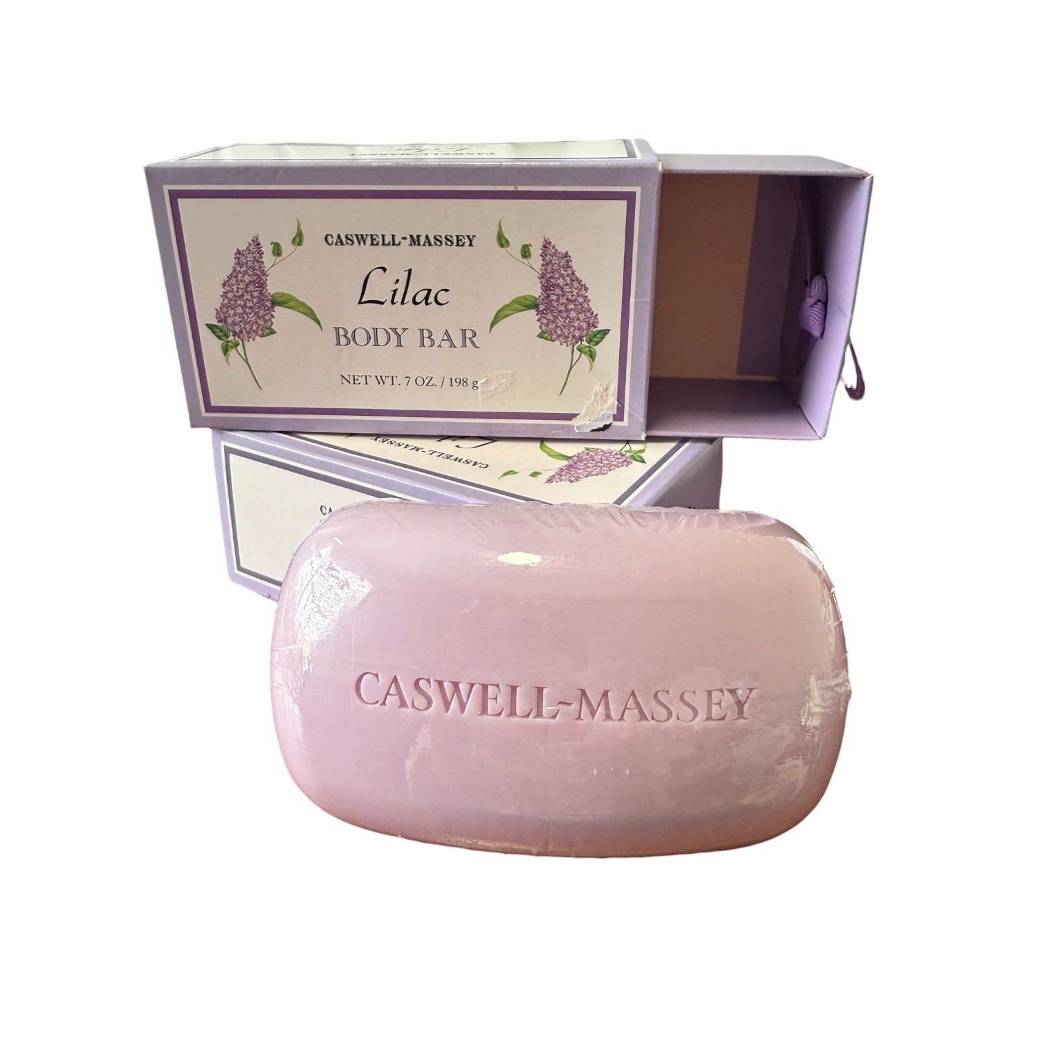 Caswell Massey lilac Body Bar Soap 7oz Lot Of 2 Discontinued HTF￼