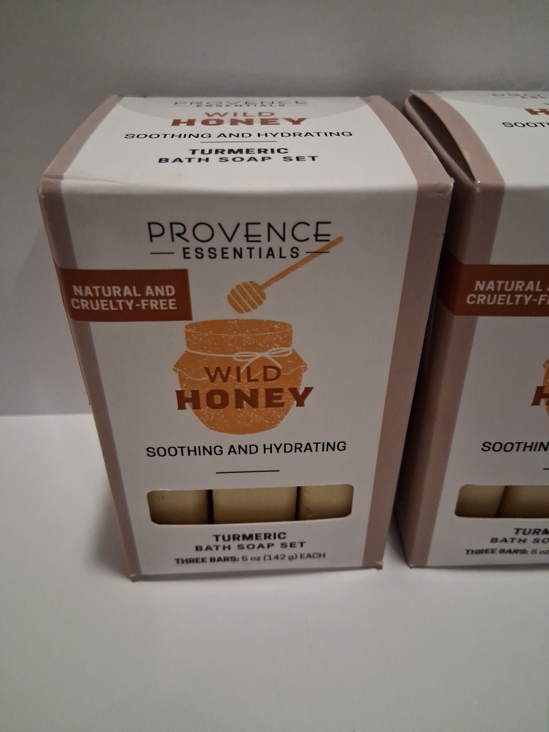 Provence Essentials Wild Honey Soothing & Hydrating (6) Bars Soap with Turmeric