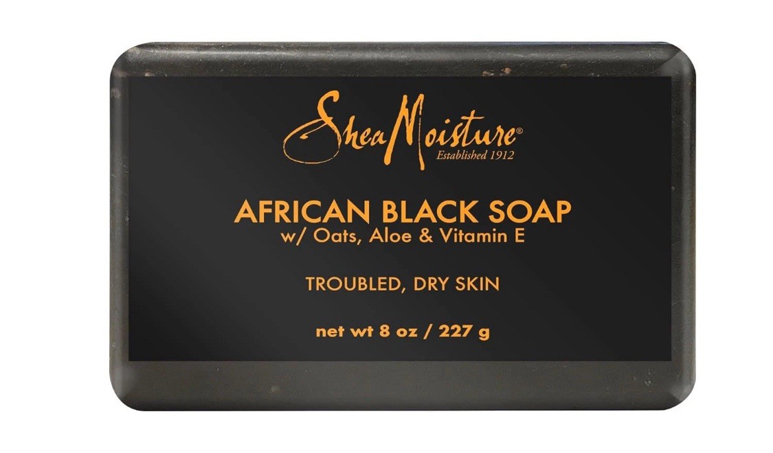 Sheamoisture Bar Soap African Black Soap for Troubled Skin Cleanser with Shea Bu