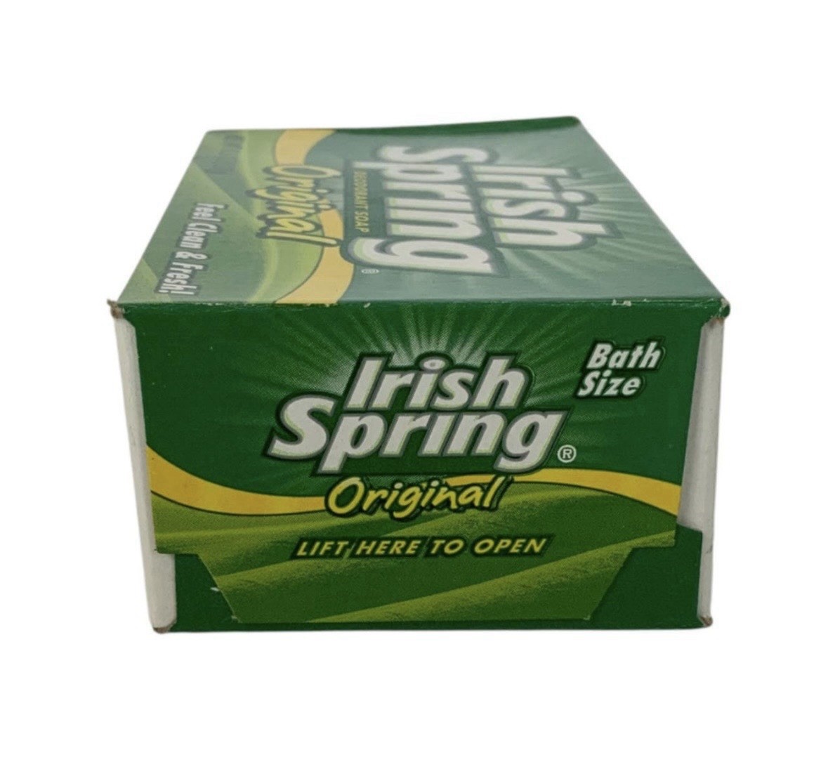 Irish Spring Original Deodorant Soap Bar Feel Clean & Fresh 4.5 oz. Discontinued